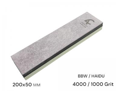 Камень точильный (BBW+HAIDU) 200мм*50мм, 4000/1000 Grit, гранатовый сланец и оксид алюминия Al2O3 (860AC)