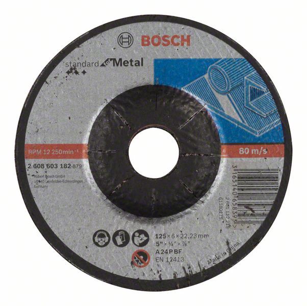 Зачистной круг Bosch (2608603182) Standard for Metal 125 x 6 мм 