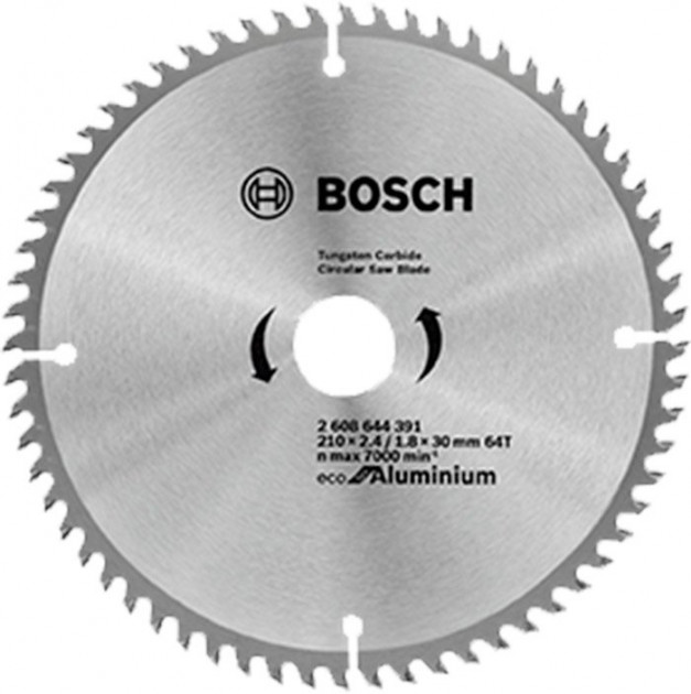 Пильный диск Bosch Eco for Aluminium 210x2,6x30-64T (2608644391) 