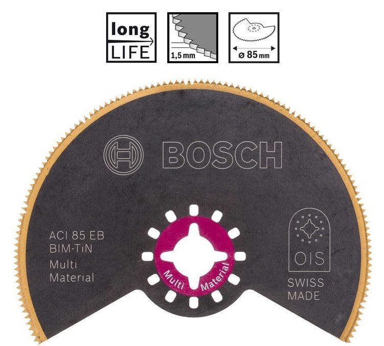Сегментированный пильный диск Bosch BIM-TiN ACI 85 AB Multi Material (2608661758)