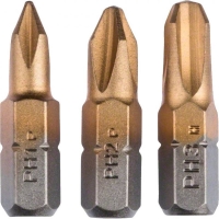 Набор бит Bosch PH1, PH2, PH3, Titanium, 25 мм (2609255965)