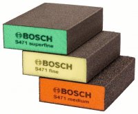 Набор шлифовальных подушкек Bosch для обработки контуров (средняя, мелкая, супер мелкая)