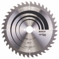 Пильный диск по дереву Bosch Optiline Wood 250 мм 40 зубов (2608640728)
