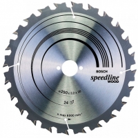 Пильный диск Bosch Speedline Wood 250×3,2×30 мм, 24 ATB (2608640680)
