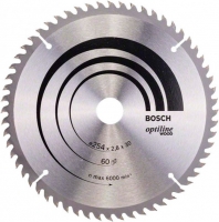 Пильный диск по дереву Bosch Optiline Wood 254 мм 60 зубов (2608640444)