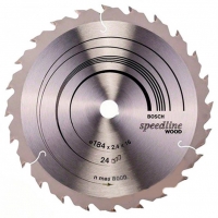 Пильный диск Bosch Speedline Wood 184×2,4×16 мм, 24 FZ/WZ (2608640795)