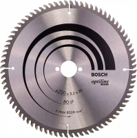 Пильный диск Bosch Optiline Wood 250×3,2×30 мм, 80 VW (2608640660)