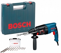 Перфоратор Bosch GBH 2-26 DRE + чемодан + набор 11 буров (0615990L43)