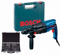 Перфоратор Bosch GBH 2-26 DFR + сменный патрон + чемодан + набор 11 буров (0615990L2T)