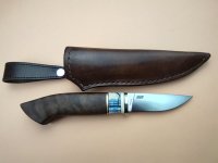 Нож Brisa ELMAX 61HRC, клинок 85 х 24 х 3 мм  Рукоять и ножны Ручная работа Александр Войтенко(Knife_elmax_85)