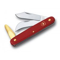 Нож для сада Victorinox Budding and Pruning Knife 3, 100мм/3функ/красн мат (Vx39116)