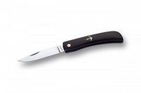 Нож рыбака складной 19,2 см, нерж., черный с якорем, AISI 420 HRC54 (84 мм) (861/N)