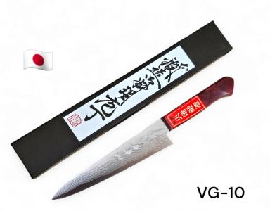 Нож кухонный Paring 150 мм лезвие, VG10 Damascus 61HRC, (1115272) от мастера SHIGEKI TANAKA, HONMAMON