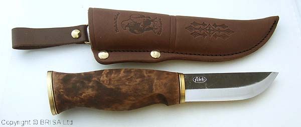 Нож AHTI Leuku 90 с рукояткой из карельской березы (14410)