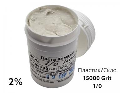 Алмазная паста для стекла и пластика ACН 1-0 (НВМХ) (2%) 15000 GRIT, 40 г (ACН1-0(НВМХ)