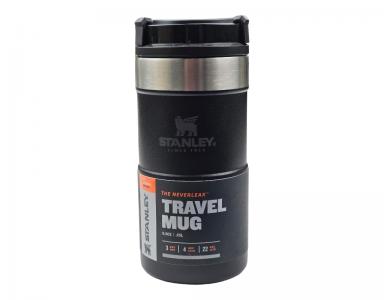 Термочашка Classic NeverLeak Travel Mug 0,25л Matte Black, Stanley (6939236382984)