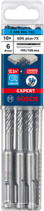 Набор буров Bosch EXPERT SDS plus-7X, 6 x 100 x 165 мм, 10 шт. (2608900160)