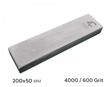 Камінь точильний (BBW+Carborundum) 200мм*50мм, 4000/600 Grit, гранатовий сланець та карбід кремнія SiC (828AC)