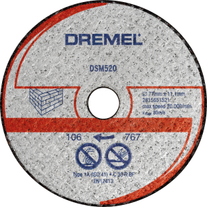 Отрезной круг для кирпичной кладки DREMEL® DSM20 DSM520, 2 шт. (2615S520JB)