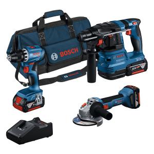PRO Набір інструментів BOSCH 18V: GSR+GWS+GBH+3x4.0Ah+GAL 18V-40(0615A5007L)