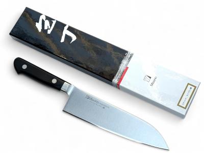 Нож кухонный Santoku 180 мм лезвие, нержавейка AUS-8 57HRC, Misono HONMAMON (1118855)