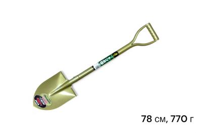 Садовая лопата штиковая короткая, 780х220х165мм. Вес 0.77кг Tombo MARU Rakuan MINI SAPGR, HONMAMONcopy1021152455