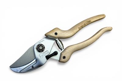 Секатор з ковадлом LOWE N8.104 Natural Series, зріз 24 мм, дерев’яні ручки з гікорі