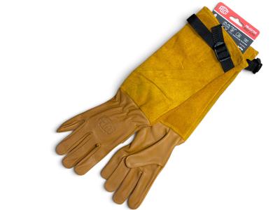 Рукавиці шкіряні подовжені з манжетою FELCO 705S, розмір S/8, коричневіcopy0810234648
