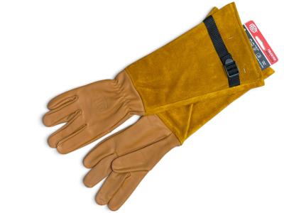 Рукавиці шкіряні подовжені з манжетою FELCO 705XL, розмір XL/10, коричневі