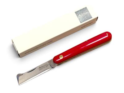 Ніж садовий для щеплення ANTONINI PRO 5017/R, AISI420, пластикове кругле червоне руків`є, 170 мм, з відокремлювачем кори