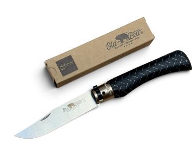 Ніж Antonini Old Bear XL 23 см, рукоятка - ламінат та алюміній, сталь - W 1.4060, больстер - нікельована латунь, арт.9307/23NHK
