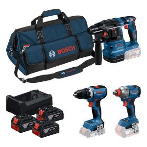 PRO Набір інструментів BOSCH Professional 18V: GSR 18V-65 + GDX 18V-285 + GBH 18V-22(0615A50093)