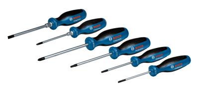 Набор отверток, 6 шт., SL/PH/PZ/TX (1600A02CV3) Bosch