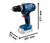 Комбінований комплект Bosch Professional 18V GSB + GBH + GWS + 2x акумулятори 4.0 Ah (0615A500AG) фото 9