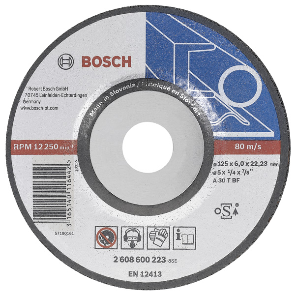 Круг зачистной Bosch 180х6 мет. (2608600315)