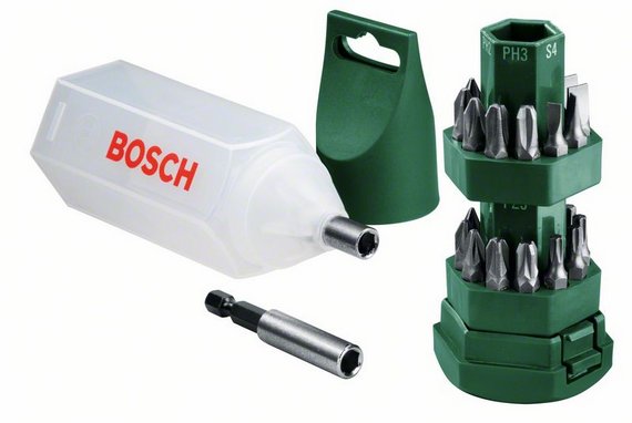 Набір біт Bosch 24 шт + магнітний тримач (2607019503)