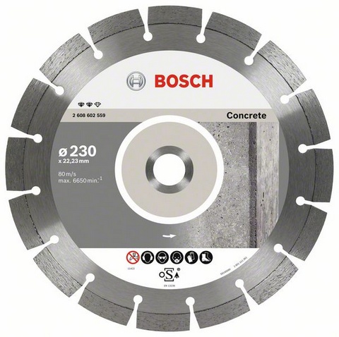 Коло алмазне Bosch Expert for Concrete 230 x 22,23 x 2,4 x 12 mm (2608602559) фото 3