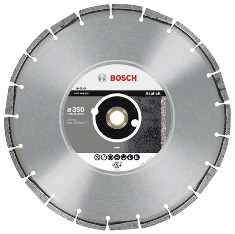Коло алмазне Bosch Standard for Asphalt 350 x 20/25,40 x 3,2 x 10 mm (2608602625)