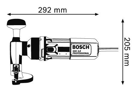 Ножиці вирізні Bosch GSC 2,8 Professional (0601506108) фото 3