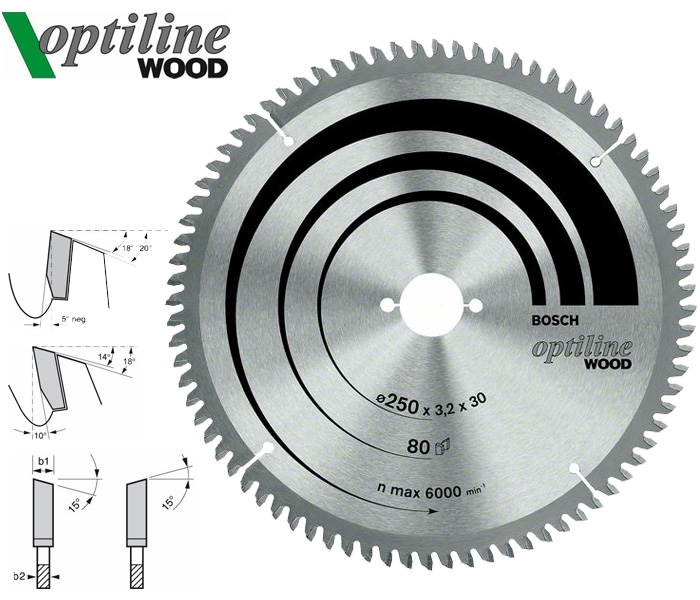 Пильний диск Bosch Optiline Wood 305 мм 40 зуб. (2608640440) фото 3