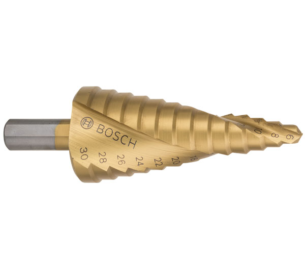 Ступенчатое сверло Bosch HSS-TiN, 6-30 мм (2608587430)