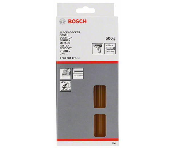 Клейові стрижні Bosch 200мм 500г (жовтий)  фото 2