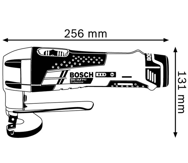 Ножиці по металу акумуляторні Bosch GSC 10,8 V-LI (без АККУ. та ЗУ))  фото 2