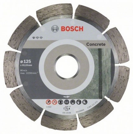 Діамантовий диск Standard for Concrete 125 х 22.23 мм по бетону 10 шт (2608603240) фото 1