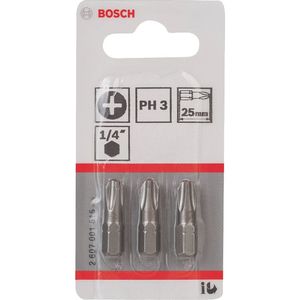 Бити Bosch Extra-Hart (2607001515) PH 3 x 25 мм, 3 шт  фото 2
