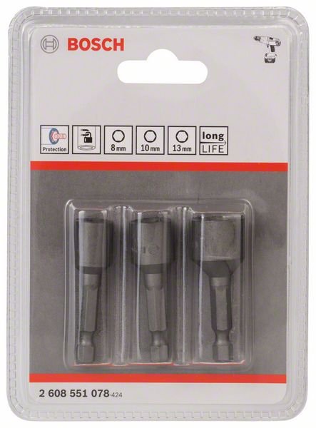 Набір торцевих ключів Bosch (26085510780) 50 мм, 3 шт  фото 6