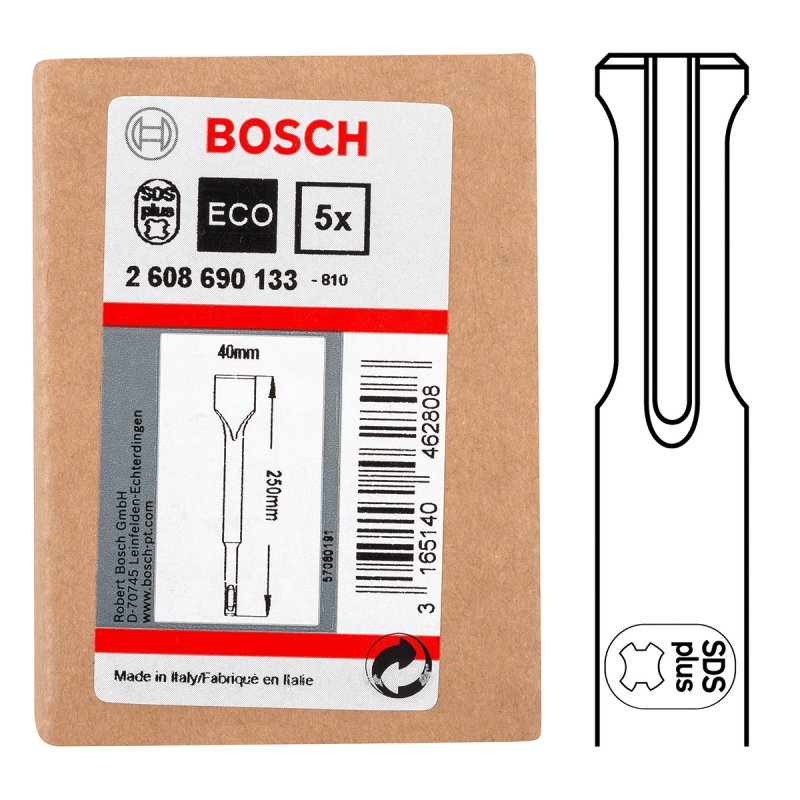 Лопаткове зубило Bosch (2608690133) SDS-Plus, 40Х250 мм  фото 6