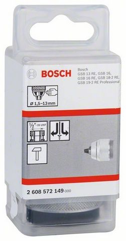 Патрон свердлильний швидкозатискний Bosch 1,5-13 мм (2608572149)  фото 6