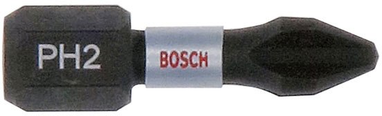 Біта хрестоподібна Bosch Impact Control PH2x25 мм, 10 шт (2607002803)  фото 1