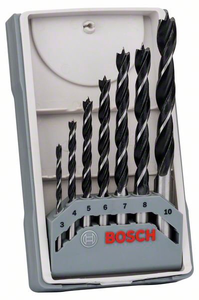 7 свердлів по деревині Bosch X-Pro Line, 3/4/5/6/7/8/10 мм (2607017034) 